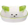 Миска Trixie для котів у формі котячої мордочки керамічна 250 мл/12 см