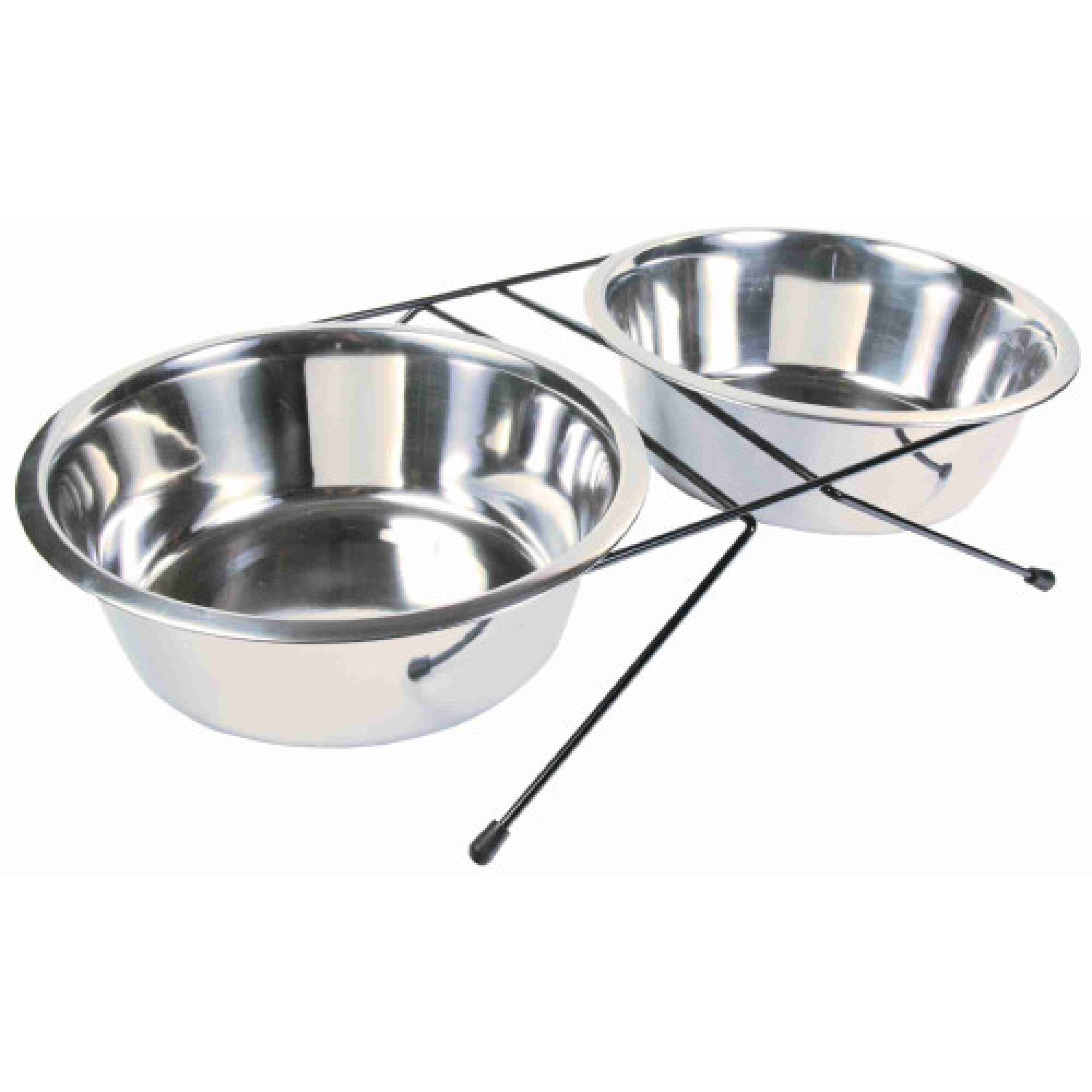 Миска Trixie для собак металлическая 2,8 л 24 см