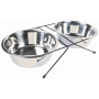 Миска Trixie для собак металлическая 2,8 л 24 см