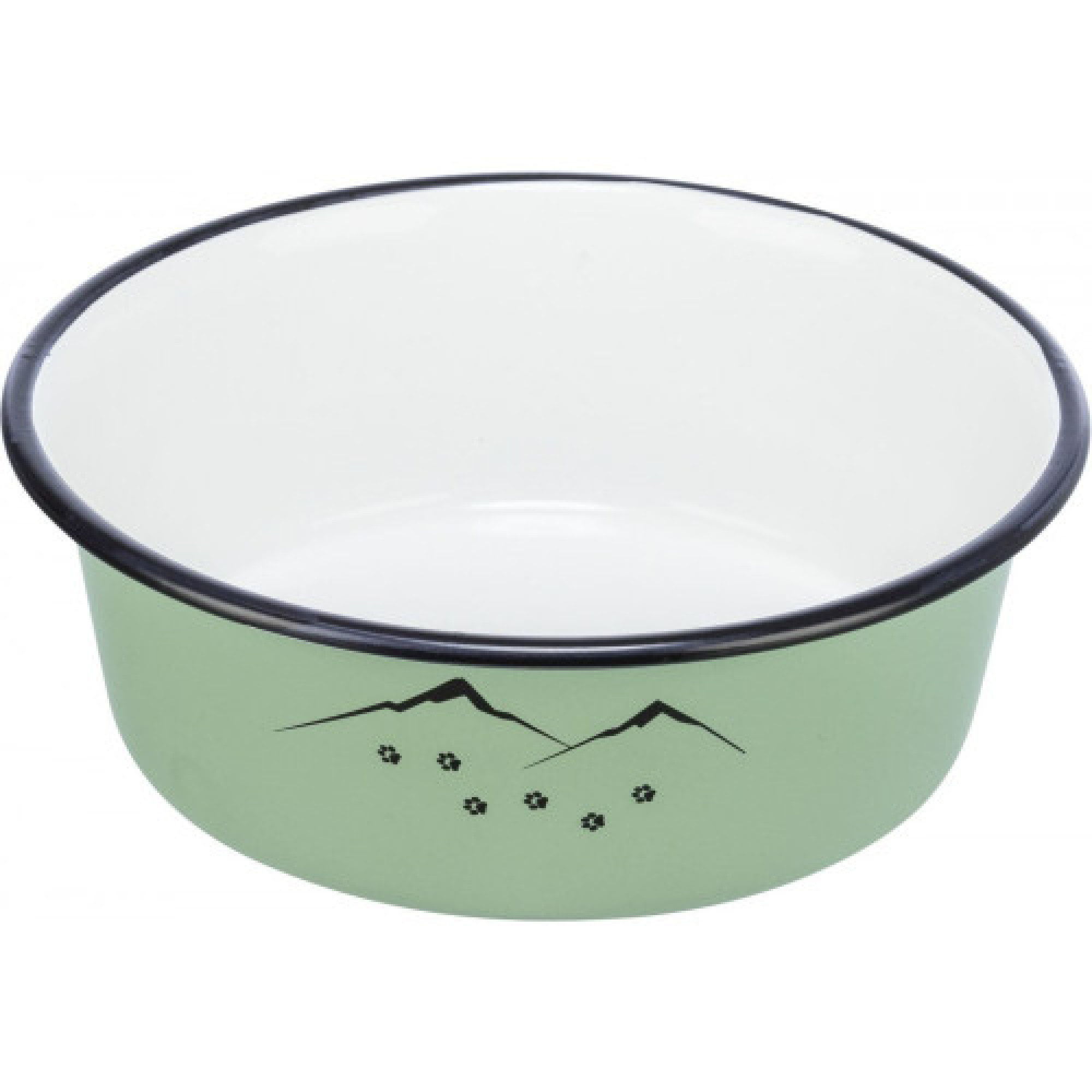 Миска Trixie для котів Adventure зелена емаль/метал 1,9 л/21 см