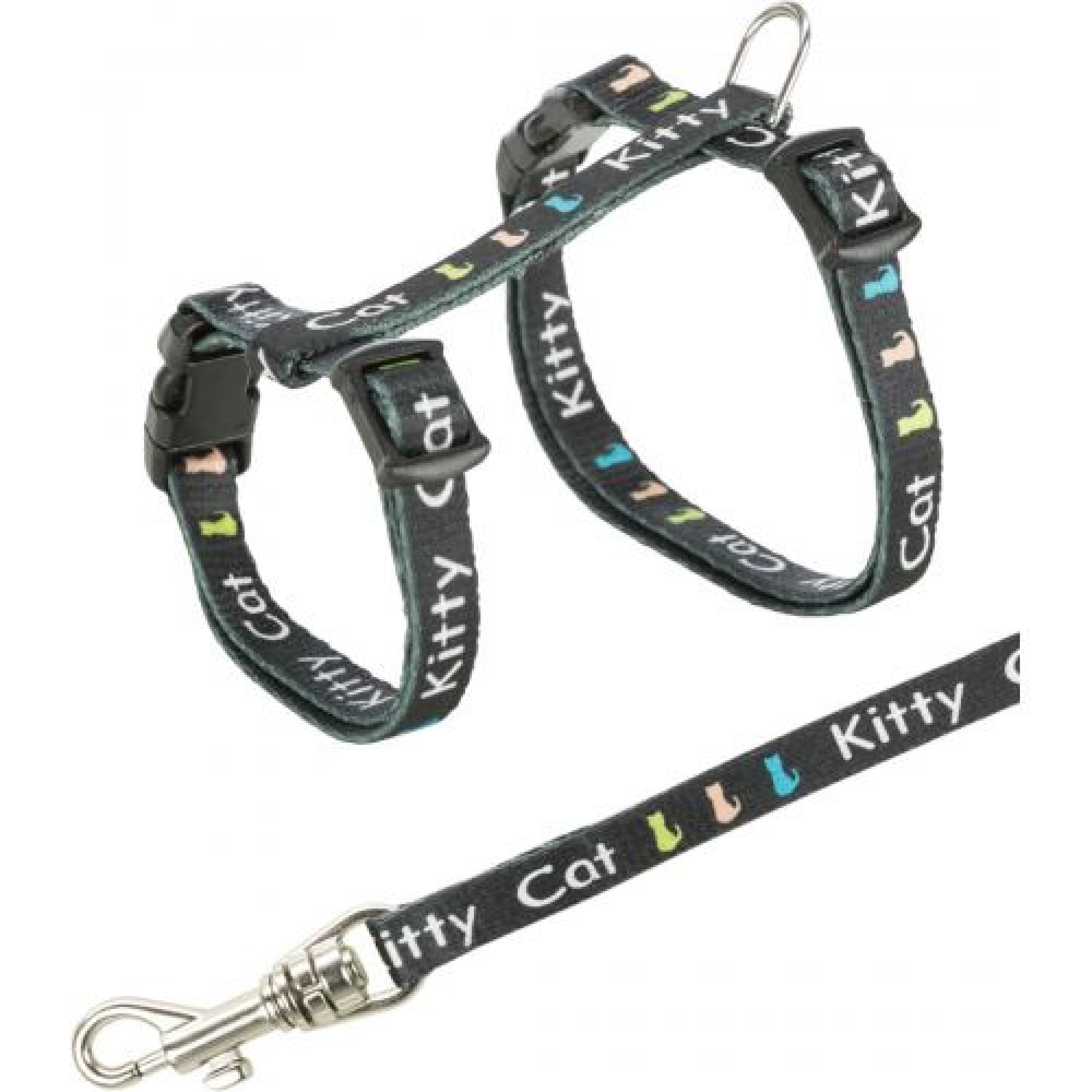 Шлейка с поводком Trixie для котят Kitty Cat нейлон 21-33 см/8 мм