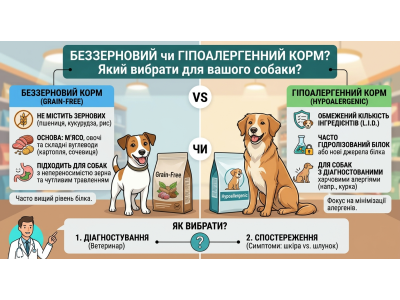 Беззерновой или гипоаллергенный корм: в чем разница и какой подойдет собаке?