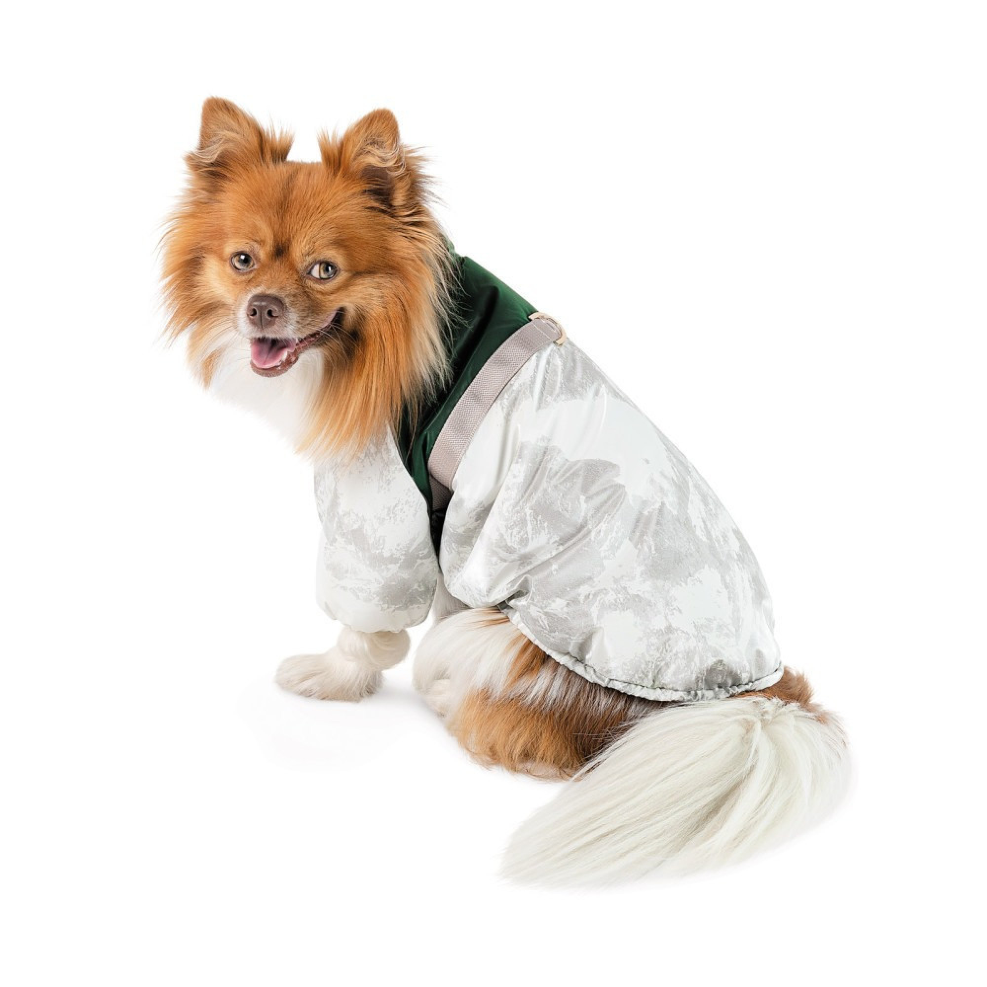 Куртка для собак Bony Pet Fashion, ХХS білий, зелений